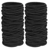Goma elástica negra para el pelo de mujer, cuerda para el pelo duradera, cuerda para el pelo de coleta alta, banda para el pelo, goma elástica alta, cabeza de bola, sin costuras