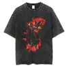 T-shirt Streetwear Europeia Transfronteiriça Masculina Camiseta Harajuku Japonesa