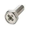Tornillo de Acero al Carbono con Cabeza Hexagonal Exterior Phillips Recesada Niquelado Estándar de EE. UU. 1/4-20UNC Rosca Gruesa Cabeza Combinada Tornillo Largo