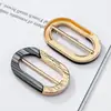 Fivela de Cinto de Acetato de Resina Fabricante Fornece Fivela de Metal com Argola D para Casaco Trench de Alta Qualidade Acessórios de Vestuário Fivela Decorativa