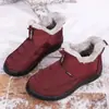 Botas de Algodón Cálidas de Invierno 2022, Botas de Nieve Antideslizantes de Talla Grande de Comercio Exterior, Zapatos de Algodón de Moda Transfronterizos para Personas de Mediana Edad y Mayores, Venta Directa del Fabricante