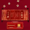 Certificado de noivado estilo chinês, certificado de casamento, pergaminho estilo chinês, decorações em branco para banquete de noivado escritas à mão e suprimentos de mesa