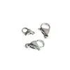 Fivela de conexão DIY transfronteiriça fivela lagosta de aço inoxidável 9-20mm fivela lisa para colar chaveiro acessórios de joias