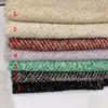 Nueva fábrica de otoño e invierno, tela de sarga de lana Chiang, tela de tweed con lentejuelas doradas, tela de moda con lunares