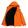 Chamarra tres en uno estilo Luotuo para mujer con forro desmontable, abrigo cortavientos impermeable para hombre para senderismo, viajes, montañismo