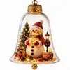 Enfeites de Natal iluminados, capas de sino transparentes, decorações de rena, presentes decorativos de feriado, fornecimento transfronteiriço, atacado em estoque
