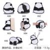 Panda de Dibujos Animados Tela Panda Expresión de Panda Bolsa Parche de Tela Bordada Decoración para Bolsas de Ropa Etiqueta Bordada Accesorios para Zapatos y Calcetines Venta al por Mayor