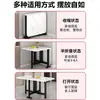 Mesa Plegable, Mesa de Comedor para Uso Doméstico, Adecuada para Apartamentos Pequeños y Propiedades de Alquiler, Mesa de Comedor Simple para Montar Puestos, Rectangular y Portátil