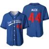 Estación Independiente Cuadros Casual Estampado Digital 3D de Letras Manga Corta Uniforme de Béisbol Nuevo Cardigan de Botones para Hombre