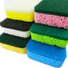 Estropajo de Pulpa de Madera de Sisal y Algodón para Cocina del Hogar Que Absorbe Agua y No Se Mancha Fácilmente con Aceite, Estropajo Descontaminante de Doble Cara de Pulpa de Madera y Algodón