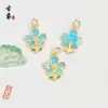 Pingente de Zircônia Microincrustada Gota de Óleo para Mulheres, Pingente de Colar de Morango Estilo Ins Mais Vendido, Fresco de Verão e Sensação de Alto Padrão