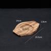 Mesa de Jantar Madeira Maciça Espessada Comercial Comida Ocidental Teppanyaki Panela de Pedra Isolada Anti-Queimadura Tábua de Madeira Tapete Bandeja Pote de Barro Caçarola Tapete