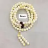 Pulsera de Porcelana Pura Blanca de Cera de Abeja Rusa Pulsera de Hueso de Porcelana Blanca Mate Blanca Leche de Cera de Abeja Flor Blanca de Porcelana Blanca