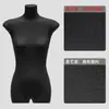 Modelo plano preto adereços plataforma feminina de meio comprimento peito plano emagrecimento loja de roupas vitrine expositor corpo inteiro