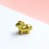 Lingotes de Oro Simulados, Cerditos de la Fortuna, Mini Tazones Dorados, Cofres del Tesoro, Accesorios de Pegamento Cremoso, Accesorios Dorados de Resina para Manualidades de Año Nuevo