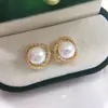 Pendientes de Perla Estilo Nido de Pájaro Clásico de Moda, Pendientes de Perla de Agua Dulce Natural para Mujer, Venta al por mayor de Joyería de Lujo Ligero de Perla de Zhuji