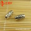 Accesorios de cadena de Buda DIY aleación patrón plata tibetana cuentas espaciadoras/tubo largo de plata tibetana/accesorios al por mayor para pulsera collar