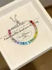 Romántico en su Máxima ExpresiónPulsera Brillante de Diamantes de Colores Estrellados de Ensueño, Estilo Coreano, Suave y Elegante, Accesorio de Moda Versátil para el Viaje Diario