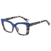 Nuevos Armazones para Gafas de Mujer Bloque de Color Transfronterizos 2026, Gafas Europeas y Americanas Ojo de Gato Anti-Luz Azul Sin Graduación, Se Pueden Personalizar con Lentes Graduadas para Hombres