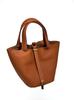 Bolso Cesta Grande de Verduras Togo Cuero de Vaca de Primera Capa Bolso de Mano de Moda para Viaje al Trabajo Bolso Tipo Cubo de Gran Capacidad Bolso de Cuero Genuino para Mujer
