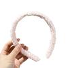 Arco de Cabelo DIY Base Embrião Pelúcia Semiacabado Faixa de Cabelo Feminina Outono e Inverno Enfeite de Cabeça Cor Doce Feito à Mão Fivela de Cabeça Enfeite de Cabeça Veludo Teddy