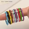 Anillo Llavero Metálico de Colores, Anillo para Carpeta, Llavero, Colgante Pequeño, Accesorios para Manualidades, Anillo para Libros, Anillo para Tarjetas, Llavero