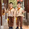 Roupas de Ano Novo Outono e Inverno 2025 Dia de Ano Novo Estilo Chinês Meninos e Meninas Mesmo Estilo Mais Veludo Novo Estilo Chinês Dinastia Han Roupas de Véspera de Ano Novo