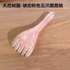 Sensação Popular da InternetResina Natural Pente de Cinco Pontas para Massagem do Couro Cabeludo Multifuncional e Pente de Cuidados com a Saúde Gua Sha