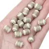 Acrílico Francés Retro Pintado Dorado Cuentas Planas Cuentas Redondas Hecho a Mano DIY Joyería Pulsera Collar Colgante Accesorios Cadena para Teléfono Móvil