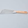 Espátula de acero inoxidable al por mayor de fábrica, espátula para pescado, espátula con mango de madera, espátula para cocinar, espátula multiusos para carne, utensilio de cocina