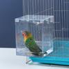 Caja Bañera para Aves Grande Piel de Tigre Estornino Bañera Externa Suministros para Loros Utensilios Juguetes para Aves Accesorios para Jaulas de Aves