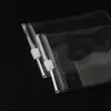 Bolsa de armazenamento de joias transparente em PVC, bolsa para embalagem de acessórios de brinco, bolsa para embalagem de pulseira, saco plástico com zíper auto-selante