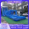 Escorregador Aquático Inflável Estendido Design de Alta Velocidade Material de PVC Antiderrapante Resistente ao Desgaste Parque Aquático de Verão