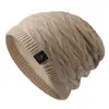 Gorro de punto de felpa de doble capa para mujer, otoño e invierno, para ciclismo, gorro de lana cálido para hombre, gorro engrosado a prueba de frío, protección para las orejas, gorro tipo turbante
