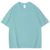 Camiseta de Verão Resistente 240g com Manga Caída para Crianças, Unissex, Manga 3/4, Casual Versátil, Caimento Solto, Top com Manga Caída