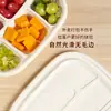 Caixas de sushi longas descartáveis biodegradáveis de amido de milho, estilo japonês, caixas bento para refeições leves e caixas de embalagem para viagem - atacado do fabricante