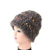 Gorro Mullido de Otoño e Invierno con Forro Polar para Mujer Color Dulce Fresco Sombrero de Caramelo Tejido a Mano Protector de Orejas Cara Pequeño Sombrero de Pescador