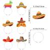 Tiara Mexicana Transfronteiriça Carnaval Decoração Festa Temática de Carnaval Chapéu de Aba Larga Tiara de Taco Atacado Personalização