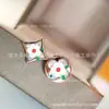 Casa del Burro Versión Alta Pulsera de Ágata Roja de Cinco Flores Cuatro Flores para Mujer Collar de Flor Antigua Chapado en Oro Rosa de 18k Lujo Ligero