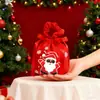 Papá Noel transfronterizo regalo Nochebuena manzana bolsa de tela tipo tote bolsa de regalo de Navidad bolsa de regalo navideño