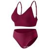 Conjunto de ropa interior deportiva de dos piezas con espalda en U grande y sin costuras, popular en comercio exterior