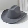 Chapéu de Cowboy Retrô Estilo de Rua Europeu e Americano, Chapéu de Sol para Viagem de Verão, Chapéu Atmosférico Estilo Francês, Tendência Personalizada Estilo Britânico