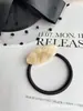 Cuerda para el pelo ovalada multicolor personalizable transfronteriza para chica coreana, con forma de corazón, letra minúscula, simple para coleta, para mujer