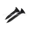 Clavos Negros de Alta Resistencia para Tablaroca, Clavos para Pladur con Cabeza Avellanada Cruzada, Tornillos Autorroscantes para Carpintería de Perfiles de Acero Ligero