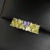 Anillo Versa Europeo y Americano Tiktok luz de lujo brillante plateado 18K ins nicho micro incrustado circonita azul anillo exquisito femenino