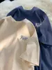 Camiseta Gris de Manga Corta Japonesa para Niños Verano 2025 Nueva Adolescente cityboy Holgada Combinable Cuello Redondo Media Manga