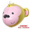 Balão de cabeça de urso 3D de desenho animado cabeça de leão balão de cabeça de animal estéreo balão de filme de alumínio balão decorativo de folha de alumínio