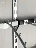 Yi Biao AA Post Poste de Escalera de Acero Inoxidable Gancho para Estante Soporte de Exhibición de Ropa Accesorios para Tienda de Ropa Poste de Montaje a Pared de Barra de Acero AA