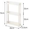 Estante de Almacenamiento Estrecho de Ranura Detrás de la Puerta Cocina y Baño Multicapa Estante de Almacenamiento para Huecos Artículos Varios Carrito para el Hogar Gabinete Delgado Estrecho