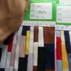 Tela de Punto Jersey Rayada Elástica de Algodón Puro 4.5cm Hilo de Algodón Puro Rayado Elástico Tela para Camiseta de Algodón Peinado Elástico
